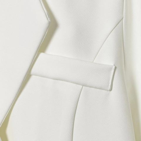 Completi Blazer E Minigonna Da Donna Manica Lunga Revers Bottone Singolo Ufficio Elegante Poliestere Tinta Unita