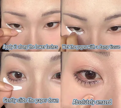 Autocollants De Tatouage De Cils Inférieurs Imperméables Jetables Durables Réalistes Naturels Maquillage Des Yeux