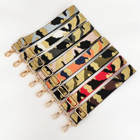 Tasriem Verstelbaar Breed Camouflage Patroon Nylon Singelband Vervanging Voor Schoudertassen