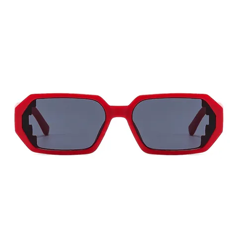 Irregular Pixel Geometric Sunglasses PC Frame UV400 Protection Streetwear Fashion Accessory Women Men