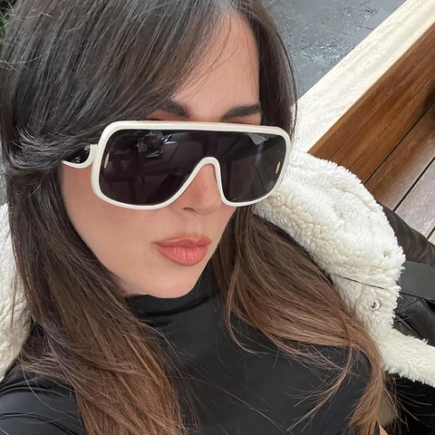 Oversized Shield Sunglasses PC Frame And Lens UV Protection Cycling Y2K Retro Fashion Women Men