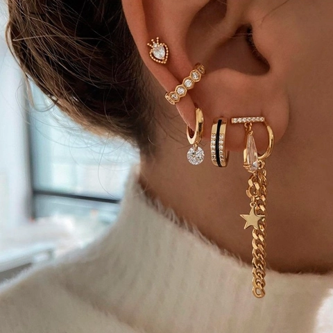 Orecchini A Cerchio Con Pendente In Zirconia Rotonda Con Perno In Argento Sterling 925 Gioielli Eleganti Da Donna Lusso