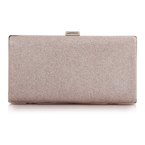Glanzende Rechthoekige Harde Schaal Avondtas Dames Mode Clutch Schoudertas Feest Banquet