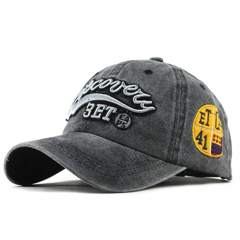 Baseballkappe Aus Gewaschener Baumwolle Vintage Distressed Bestickter Buchstaben Sonnenhut Lässig Unisex Verstellbar