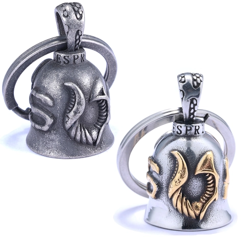 Collana Con Pendente A Campana Biker In Acciaio Inossidabile Vintage Guardian Bell Con Ali Di Aquila E Croce Per Uomo