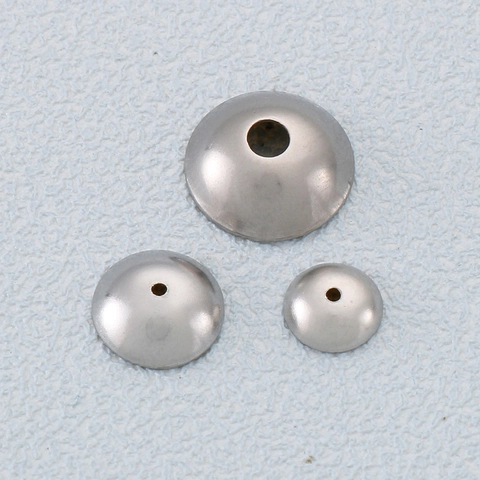 Copriperle In Acciaio Inossidabile Perline Distanziatrici UFO Componenti Cavi Rotondi Per Accessori Per Creazione Di Gioielli DIY