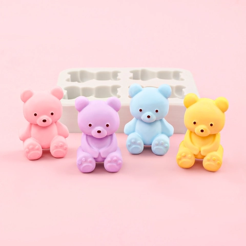Süße Bären Silikonform Für DIY Gummibärchen Schokolade Tortendekoration Gips Seife Bastelwerkzeug