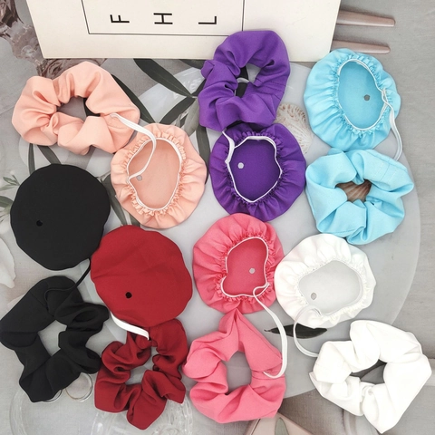 Scrunchie Copri Bicchiere Poliestere Anti-Spiking Coperchio Bevanda Elastico Accessorio Capelli Bar Festa