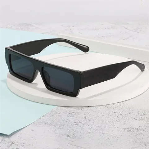 Occhiali Da Sole Rettangolari Retro Montatura In PC Lenti AC Protezione UV400 Stile Y2K Punk Hip Hop Per Donne Uomini
