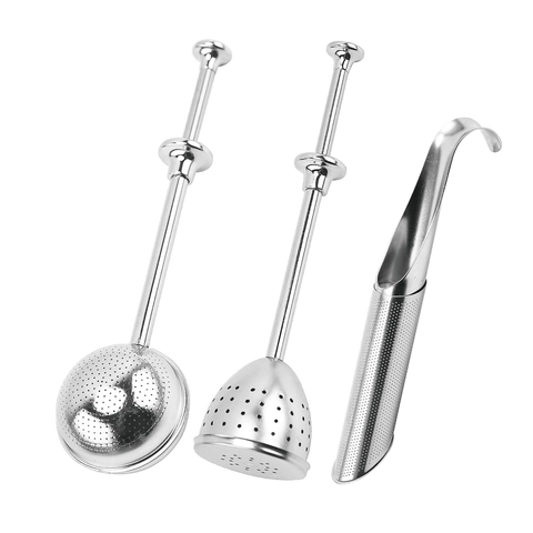 Tea Infuser 304 Stainless Steel Pipe Shape Ball Mesh Strainer Reusable Loose Leaf Tea Filter Steeping Tool