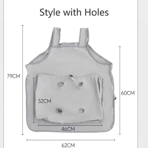 Tablier De Transport Pour Chat En Polaire Douce Poche Kangourou Sac De Transport Anti-Poils Pour Toilettage Et Sommeil