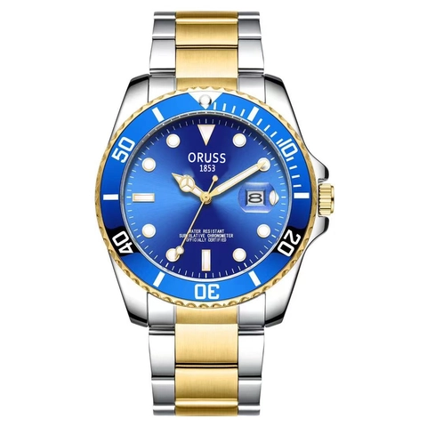 Men Quartz Watch Stainless Steel Luminous Waterproof Date Calendar Business Luxury Business Casual Analog Wristwatch