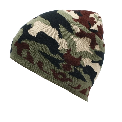 Berretto Beanie Mimetico Maglia Acrilico Caldo Antivento Inverno Sport All'aperto Sci Escursionismo Uomo Donna