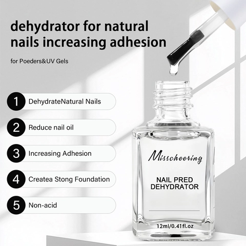 Nail Prep Dehydrator Acid Free Fast Air Dry Natural Nail Dehydrating Oil Remover Professional Manicure Home Use