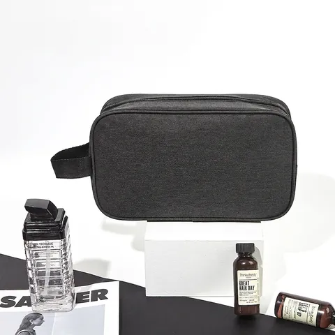 Beauty Case Da Viaggio Impermeabile Tessuto Oxford Borsa Per Cosmetici Portatile Organizzatore Minimalista