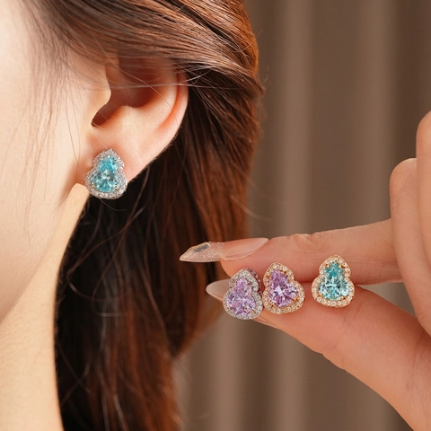 Orecchini A Lobo Gourd Eleganti Con Perno In Argento Rame Zircone Scintillante Gioielli Wu Lou Per Donne Moda Versatile