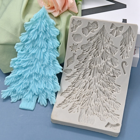 Weihnachtsbaum Silikonform DIY Backen Kuchen Fondant Seife Handgefertigte Feiertagsdekoration Bastelwerkzeug