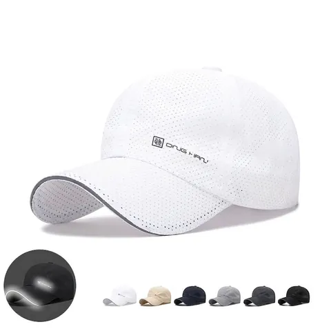 Cappellino Da Baseball Asciugatura Rapida Mesh Traspirante Leggero Protezione Solare Riflettente Sportivo Uomo Donna