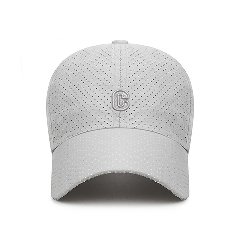 Gorra De Béisbol Malla Transpirable Sombrero De Sol Con Bordado Letra C Ajustable Para Hombre Mujer