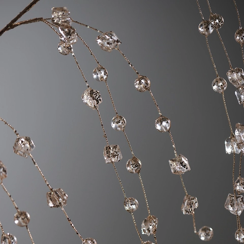Weihnachten Acryl Eiszapfen Transparent Spiralen Hängedeko Diamant Anhänger Winter Feiertag Hochzeit Dekor