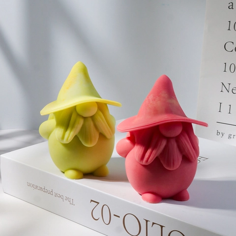Gnome Silicone Mold 3D Dwarf Shape For DIY Candle Plaster Gypsum Soap Casting Handmade Home Decor Crafting Tool
