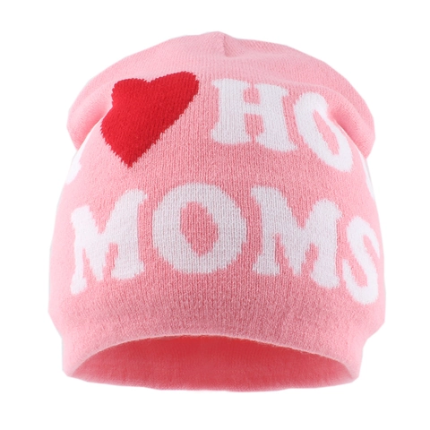 Beanie Mütze Strickmütze Acryl Winter Warm Hip Hop Slogan Herz Buchstaben Jacquard Kopfbedeckung Für Erwachsene