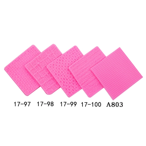 Tapis Impression Fondant Silicone Texture Tricot Motif Pull Moule Décoration Gâteau Outil Pâtisserie Bricolage Argile