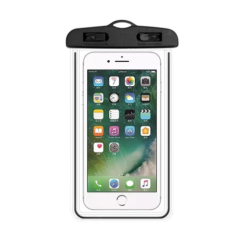 Universal Luminous Waterproof Phone Case Transparent PVC Touch Screen Mobile Pouch With Lanyard For Swimming Diving Drifting