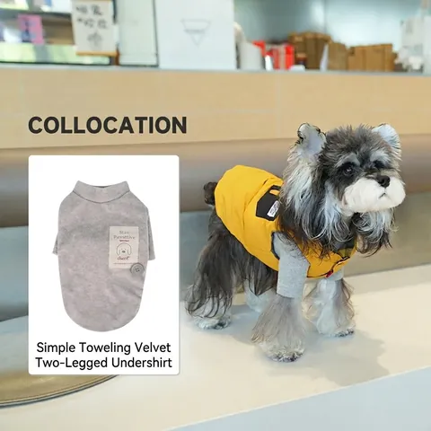Reversible Dog Winter Vest Plaid Quilted Padded Pet Jacket Warm Small Medium Dogs Leash D-Ring