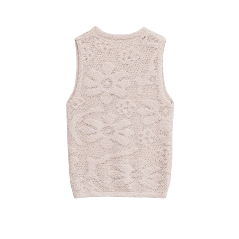 Women Fuzzy Knit Tank Top Sleeveless Round Neck Slim Fit Sexy Cropped Chic Solid Color Pullover Vest