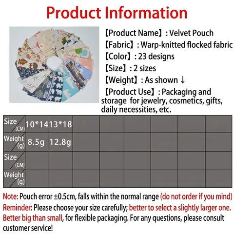 Cotton Linen Drawstring Pouch Bags Printed Jewelry Storage Bags Vintage Style Gift Packaging For Wedding Party Favors