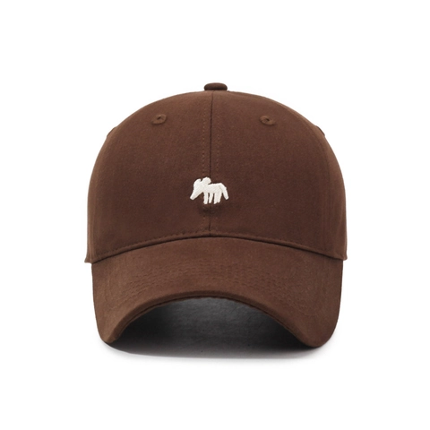 Cotton Baseball Cap Small Animal Embroidery Adjustable Soft Top Fashion Curved Brim Sun Hat For Men Women