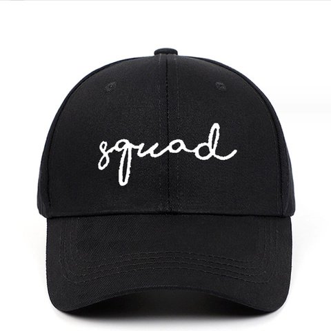 Cotton Baseball Cap With Squad Bride Embroidery Curved Brim Sun Protection Hat For Wedding Party Unisex