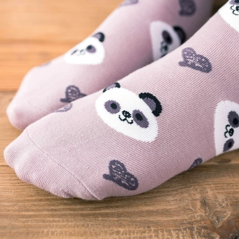 Baumwolle Crew Socken Cartoon Tier Herz Muster Love Me Schriftzug Lässig Süß Mittelhohe Strümpfe Für Damen