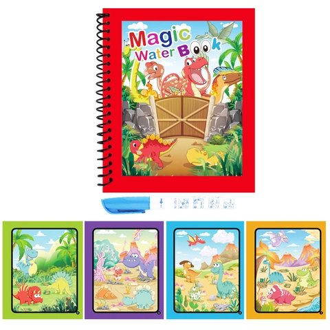 Libro Di Disegno Magico Ad Acqua Quaderno Da Colorare Riutilizzabile Con Penna Ad Acqua Per Bambini Giocattolo Educativo