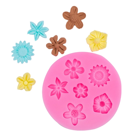Blumen Silikon Fondantform Rund Tortenrand Dekoration DIY Handwerk Schokolade Ton Backwerkzeug Dekorative