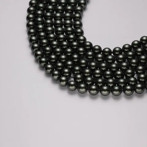 High Gloss Round Artificial Crystal Artificial Pearl Loose Beads For DIY Jewelry Making Handcrafted Necklaces Bracelets