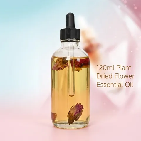 Huile Essentielle Végétale Naturelle Avec Fleurs Séchées Hydratant Multi Usage Pour Corps Cheveux Et Ongles
