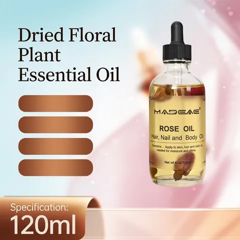 Natural Plant Essential Oil With Dried Flowers Multiuse Moisturizer For Body Hair And Nails Care