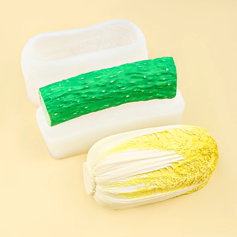 Simulation Vegetable Silicone Mold Cabbage Cucumber For DIY Handmade Soap Candle Resin Craft Mousse Cake Decorating