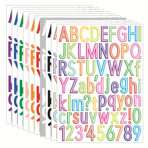 Alphabet Number Stickers Waterproof Vinyl Self Adhesive Letters For DIY Scrapbooking Water Bottles Mailbox Decor