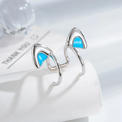 Minimalistischer Katzenohr Ear Cuff Titanstahl Emaille Ohne Piercing Ohrring Süßer Schmuck Für Frauen Mädchen