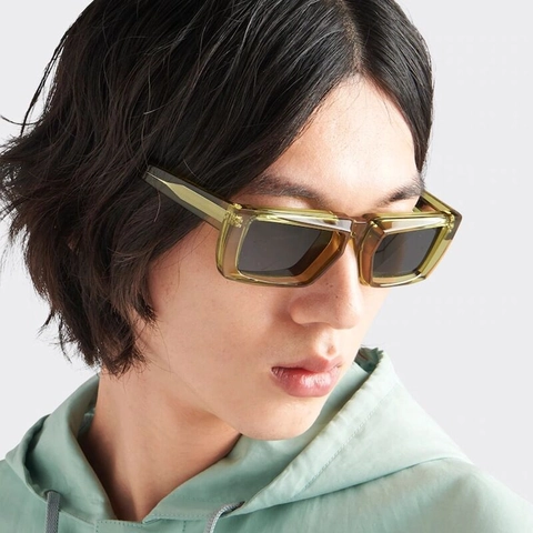Retro Square Sunglasses Thick Frame PC UV400 Protection Fashion Eyewear Unisex