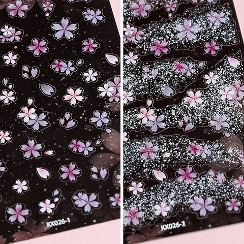 Adesivi Per Unghie 5D Sakura Autoadesivi Opachi Fiori Di Ciliegio Ultra Sottili Decorazioni Per Manicure DIY Per Donne