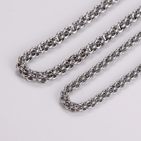 Minimalistische Edelstahl Laternenkette Halskette Und Armband Mode Geometrischer Schmuck Für Herren