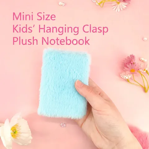 Mini A7 Pluche Notitieboekje Schattige Macaronkleur Zakdagboek Met Sleutelhanger Zachte Schrijfwaren Voor Studenten Kids