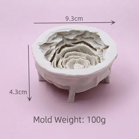 Pfingstrose Silikonform Mehrlagige Blütenblätter DIY Kerze Handgemachte Seife Harzguss Gips Ornament Realistisch Backen