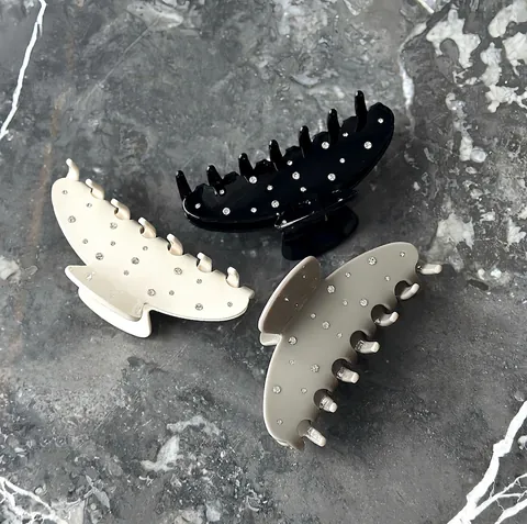 Große Haarklammer Aus Acetat Mit Strasssteinen Französische Elegante Haarschmuck Schleife Für Damen Mädchen Haar Styling