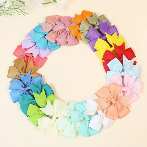 Pinzas Para El Pelo Con Lazo De Cinta De Falla Horquillas De Cocodrilo De Colores Accesorios Para El Cabello De Princesa Para Niñas