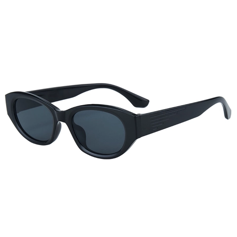 Gafas De Sol Ojo De Gato Retro Ovaladas Marco Pequeño PC AC UV400 Moda Callejera Unisex